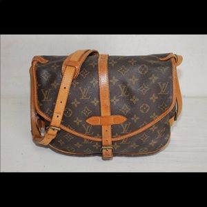 Authentic Louis Vuitton Saumur 30 Monogram Canvas